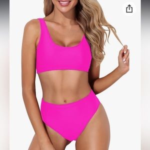 Neon pink, never been worn bikini.
